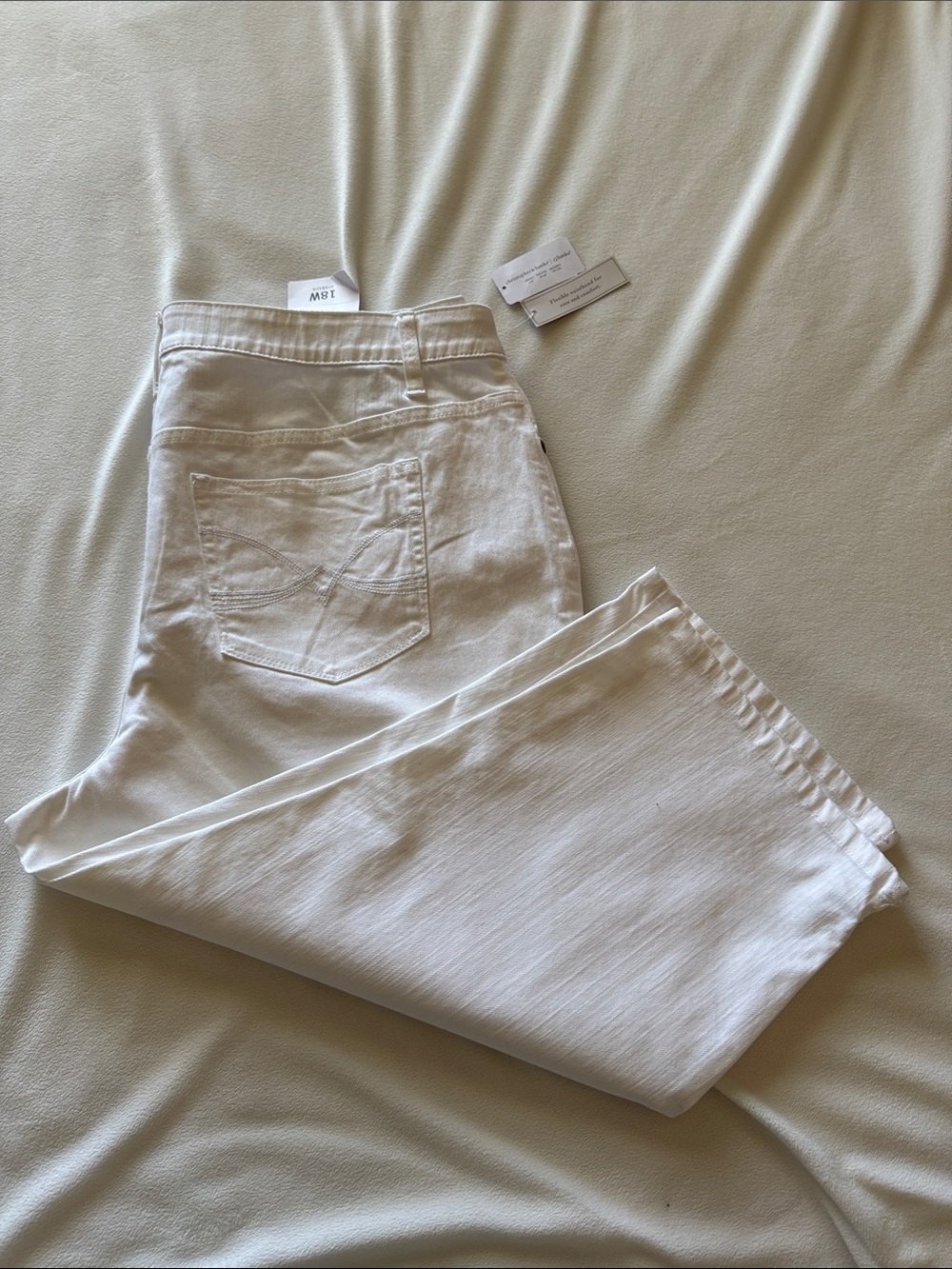 CJ Banks denim capris